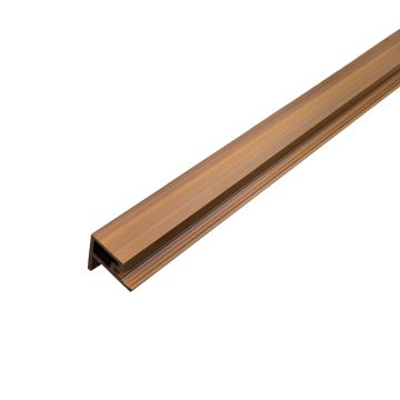 Listwa Kompozytowa Lamelowa typu F Premium Złoty Dąb / Czarny 36,5 x 49,5 mm – dł. 2,9 m