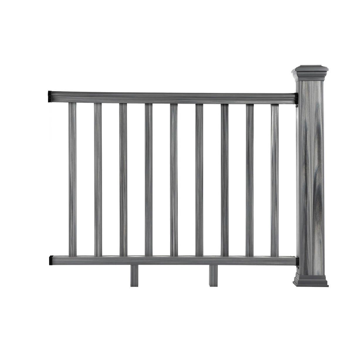 Balustrada kompozytowa Gray 140 x 113 cm (1 słupek)