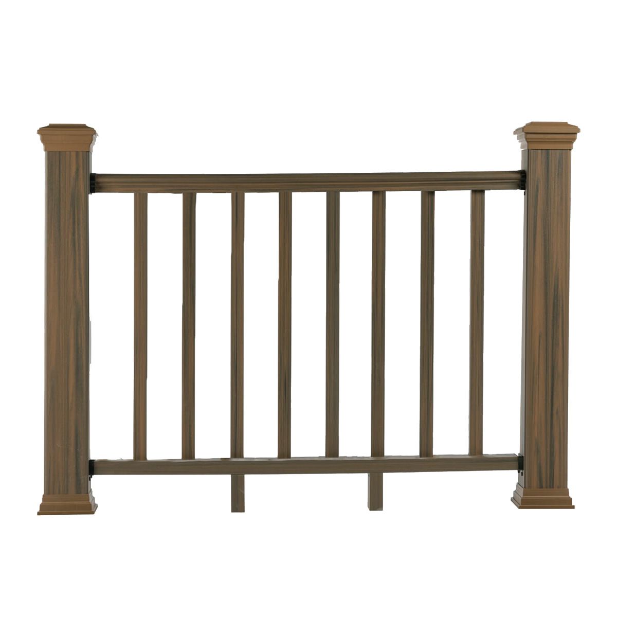 Balustrada kompozytowa Teak – 8 tralek – 140 x 113 cm (1 słupek) Balustrada kompozytowa Teak – 8 tralek – 140 x 113 cm (1 słupek)