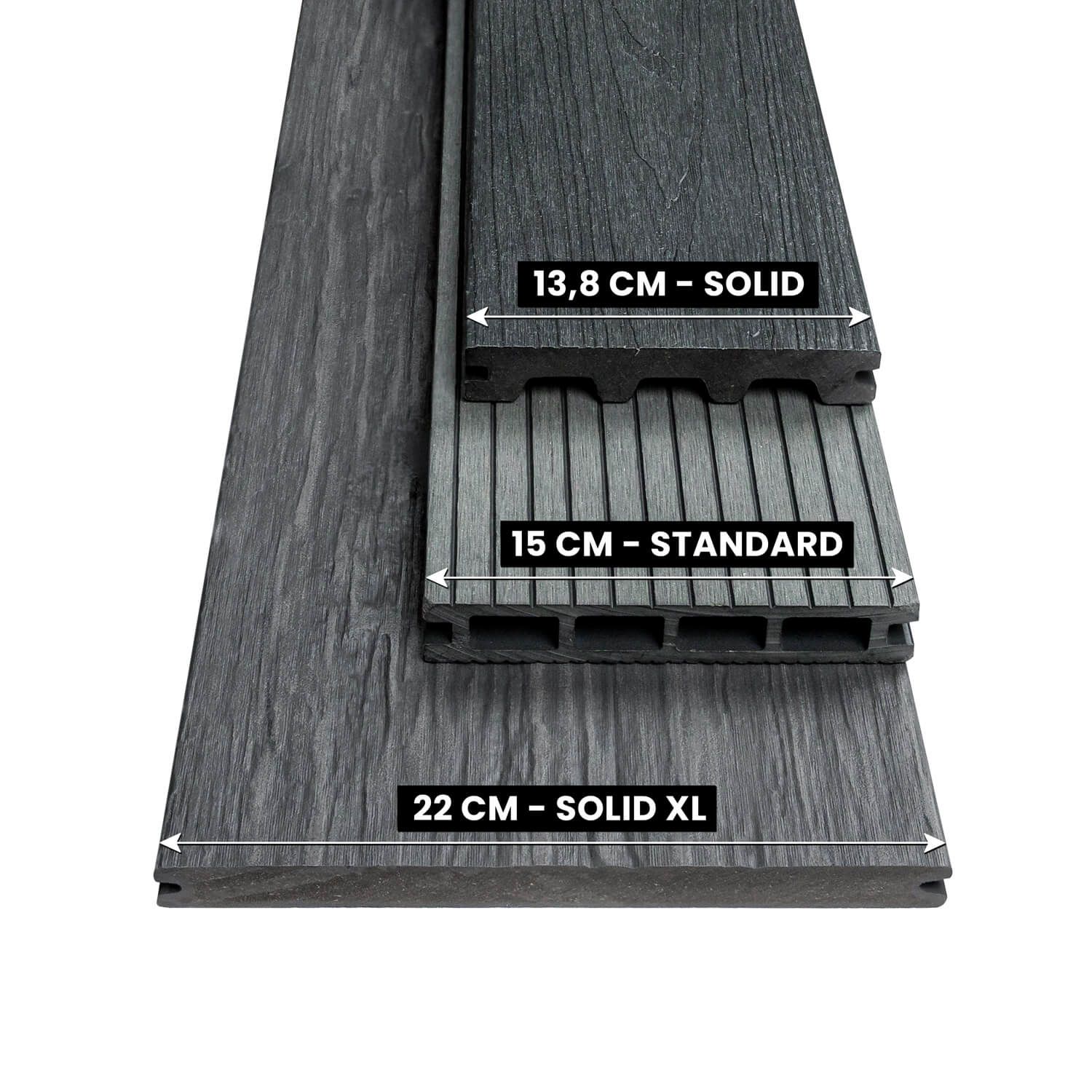 Deska Tarasowa Kompozytowa Solid XL Gray – dł. 4 m Deska Tarasowa Kompozytowa Solid XL Gray – dł. 4 m