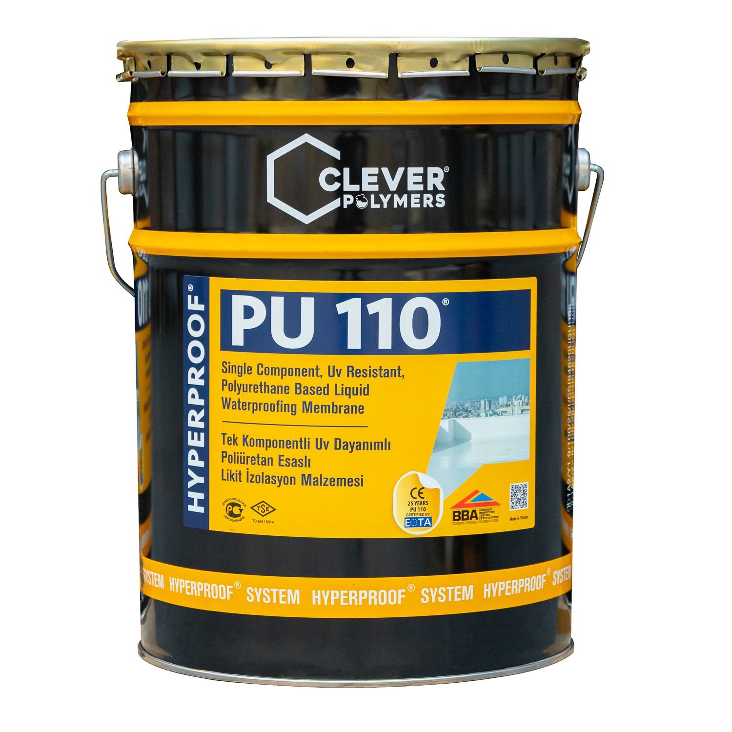 Hydroizolacja Poliuretanowa Jednoskładnikowa CLEVER PU110 – 25 kg Hydroizolacja Poliuretanowa Jednoskładnikowa CLEVER PU110 – 25 kg