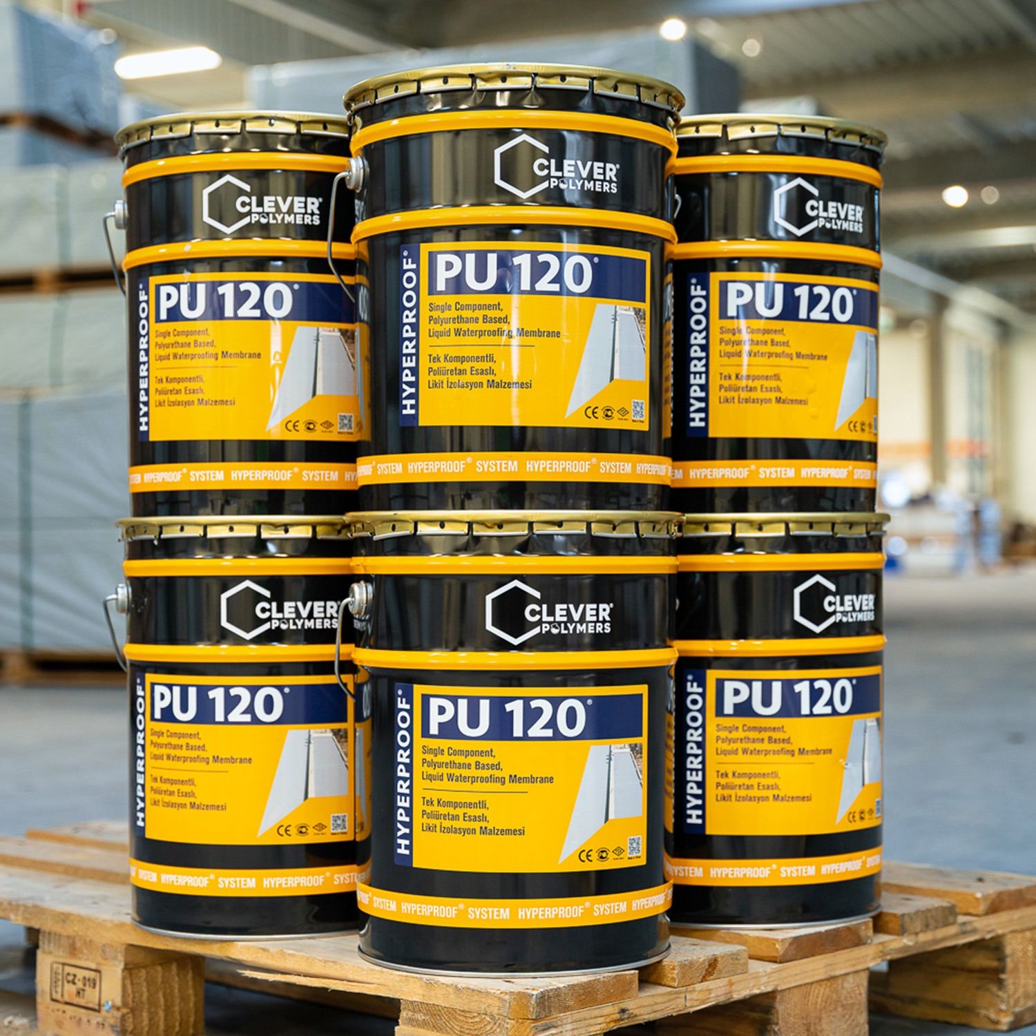 Hydroizolacja Poliuretanowa Jednoskładnikowa CLEVER PU120 – 25 kg