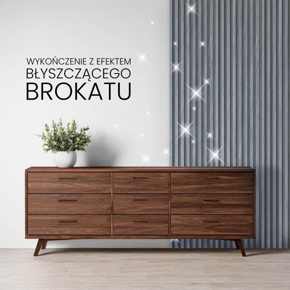 Listwa Lamelowa Startowa Szary Brokat 2,4 x 2,4 cm – dł. 2,7 m Listwa Lamelowa Startowa Szary Brokat 2,4 x 2,4 cm – dł. 2,7 m