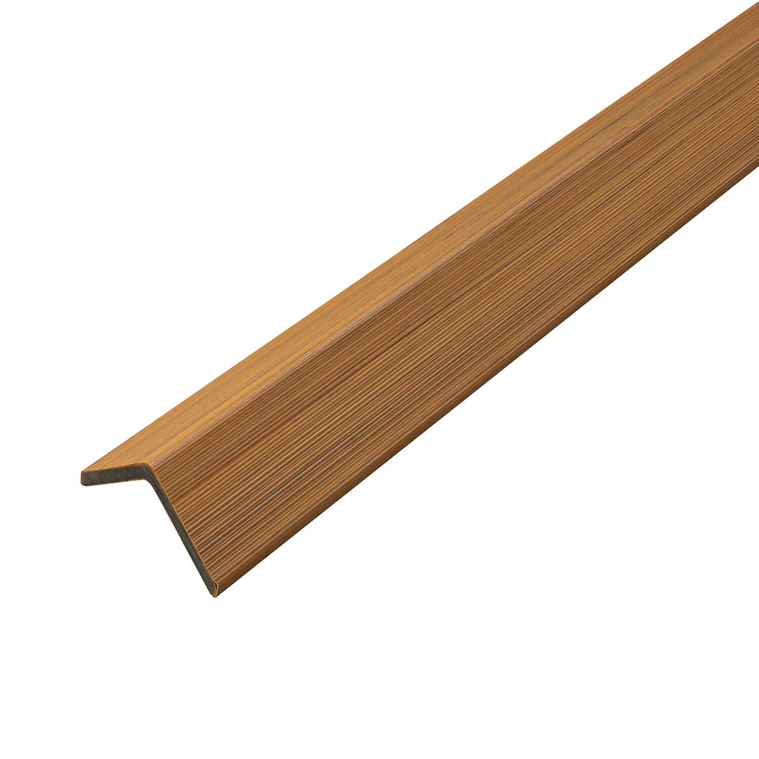 Listwa Kompozytowa Kątowa Premium Dąb Naturalny 50 x 50 mm do lameli elewacyjnych Premium– dł. 2,9 m