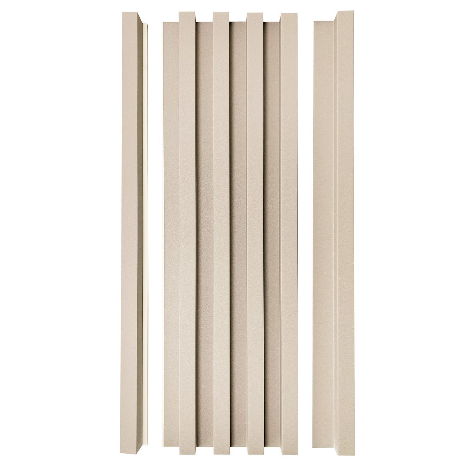 Listwa Lamelowa Startowa Ecru Brokat 2,4 x 2,4 cm – dł. 2,7 m