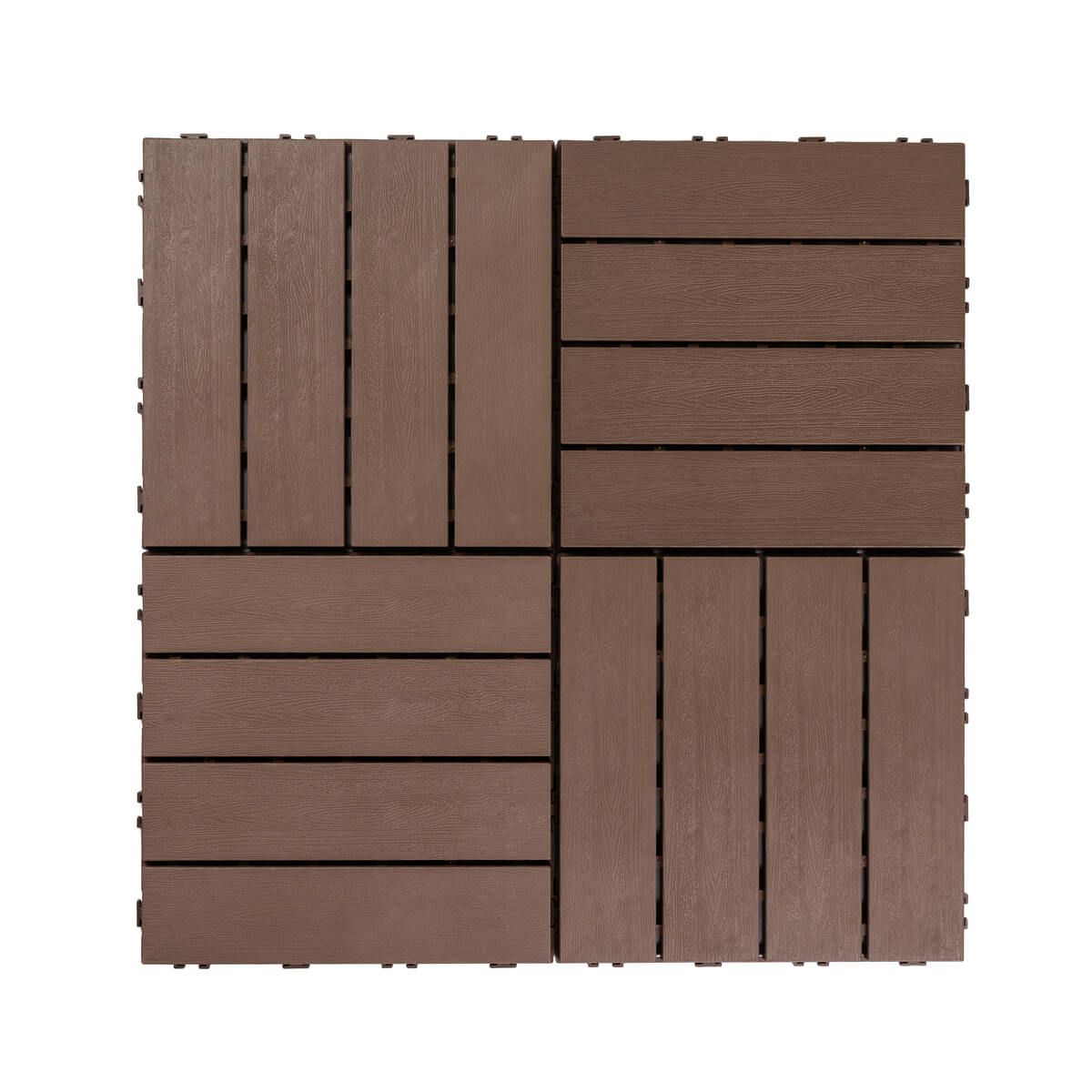Podest Tarasowy Uni-Floor PCV Eco Brąz 29 x 29 x 2 cm Podest Tarasowy Uni-Floor PCV Eco Brąz 29 x 29 x 2 cm