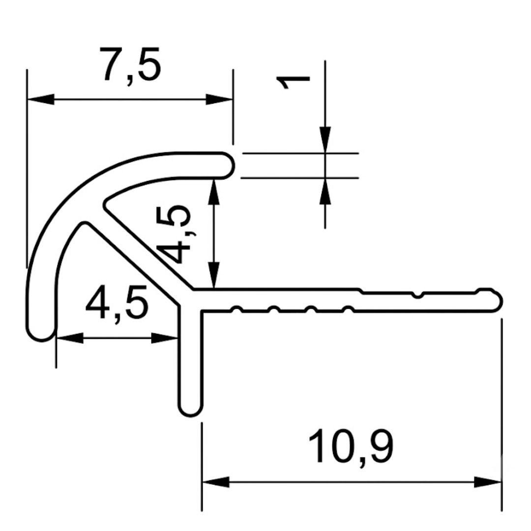 Narożnik zewnętrzny aluminiowy 4,5 mm do paneli ściennych Ciemny Szary Mat – 2,9 m Narożnik zewnętrzny aluminiowy 4,5 mm do paneli ściennych Ciemny Szary Mat – 2,9 m
