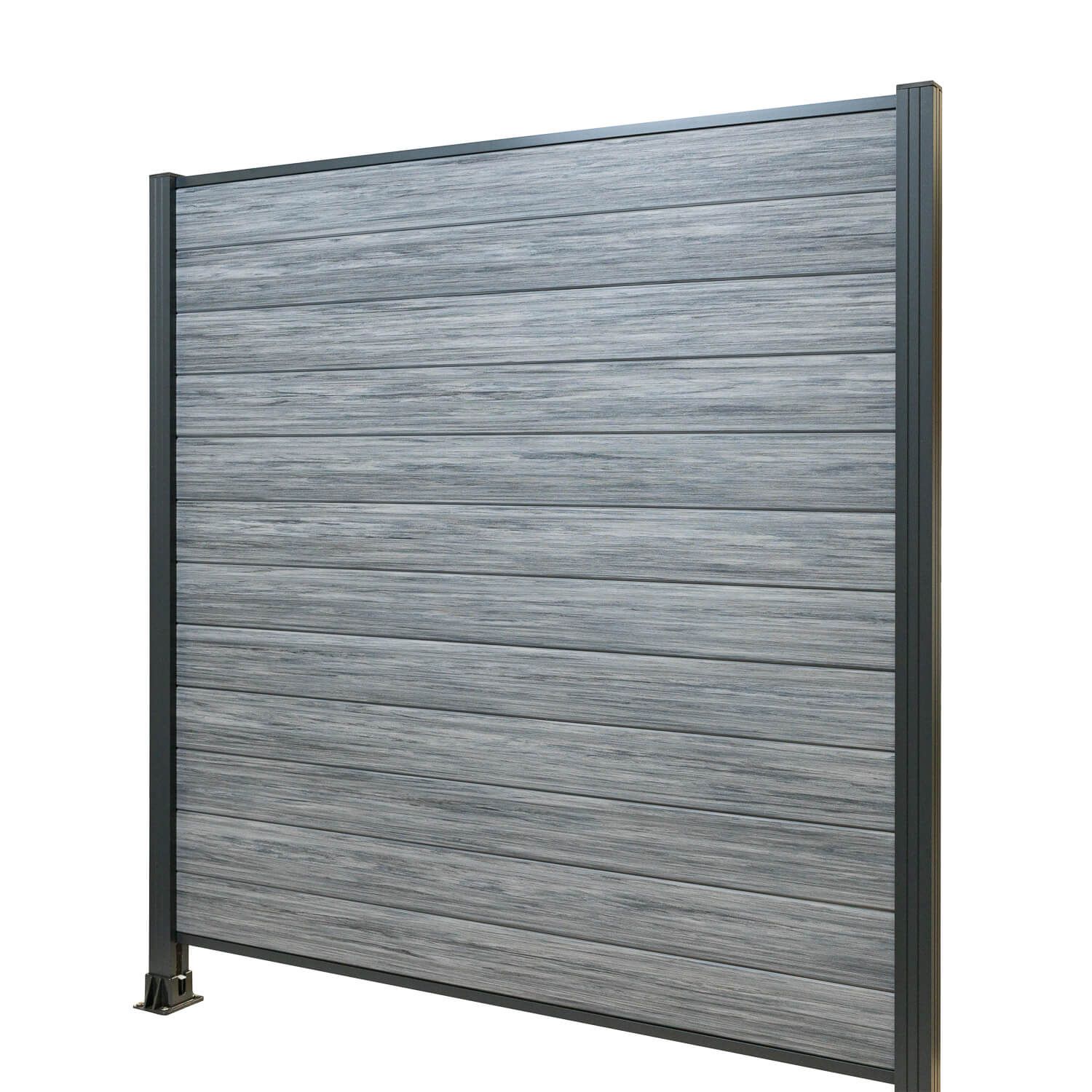 Panel ogrodzeniowy kompozytowy Premium Gray – 2 słupki