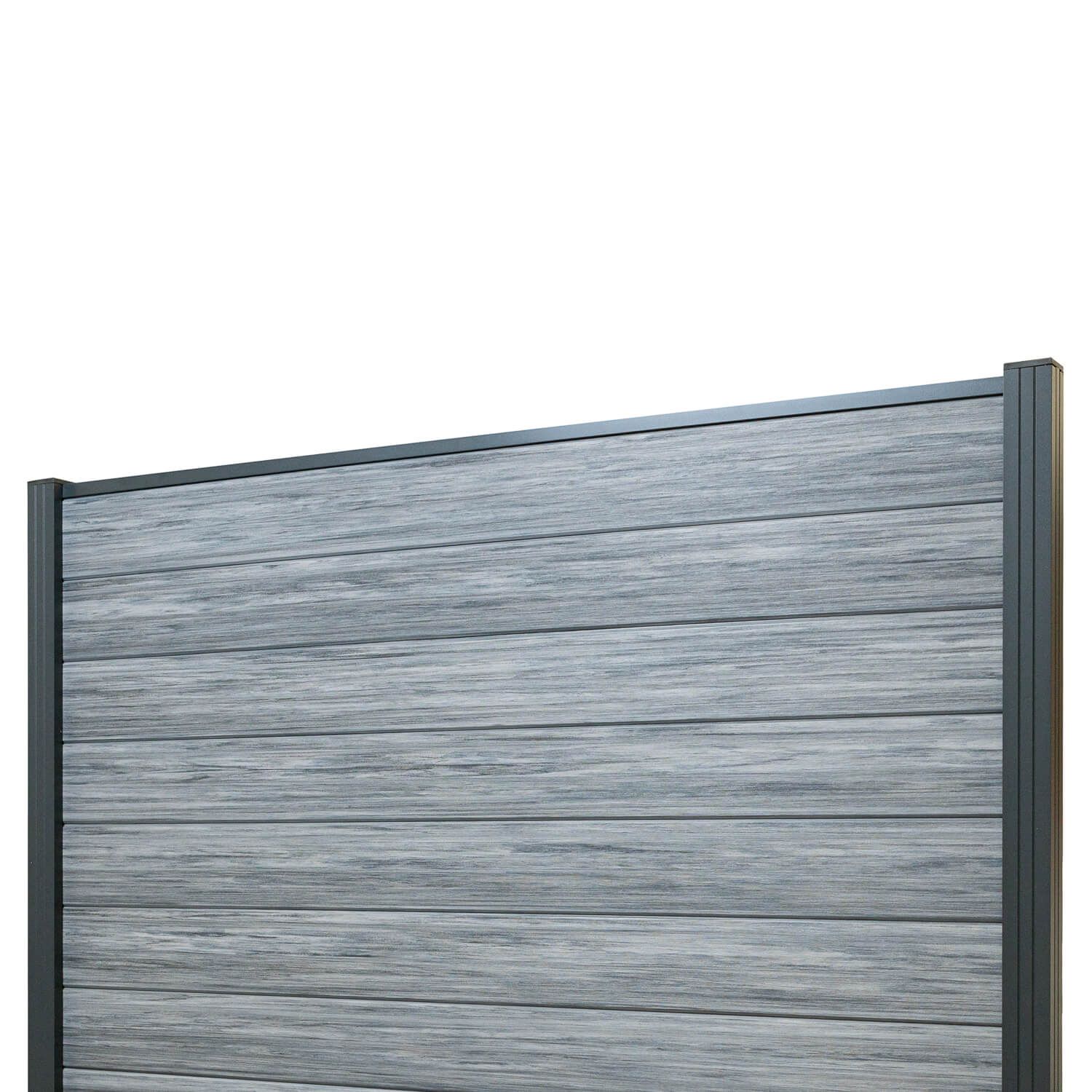 Panel ogrodzeniowy kompozytowy Premium Gray – 1 słupek