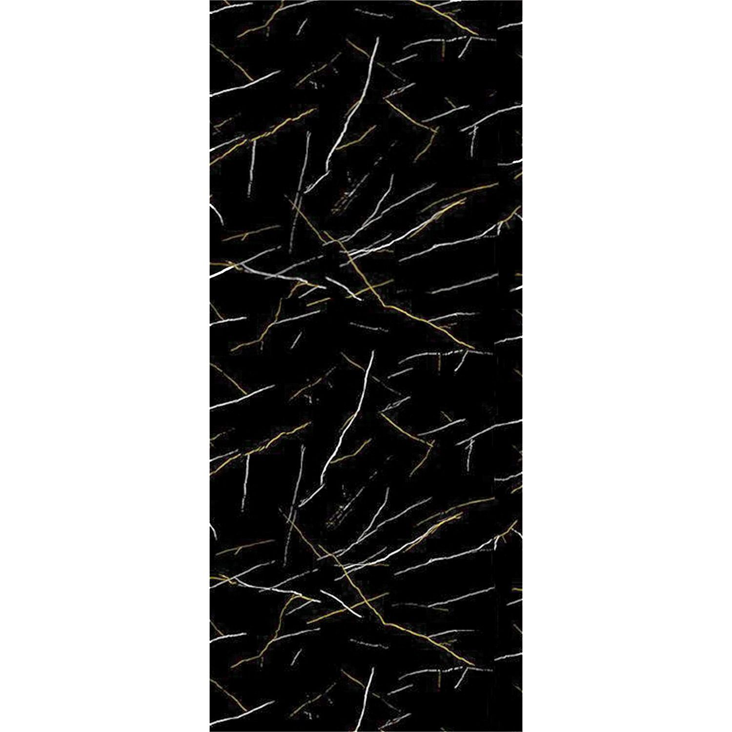 Panel Ścienny SPC Marmur Marquina Czarny Połysk 120 x 280 cm 4 mm