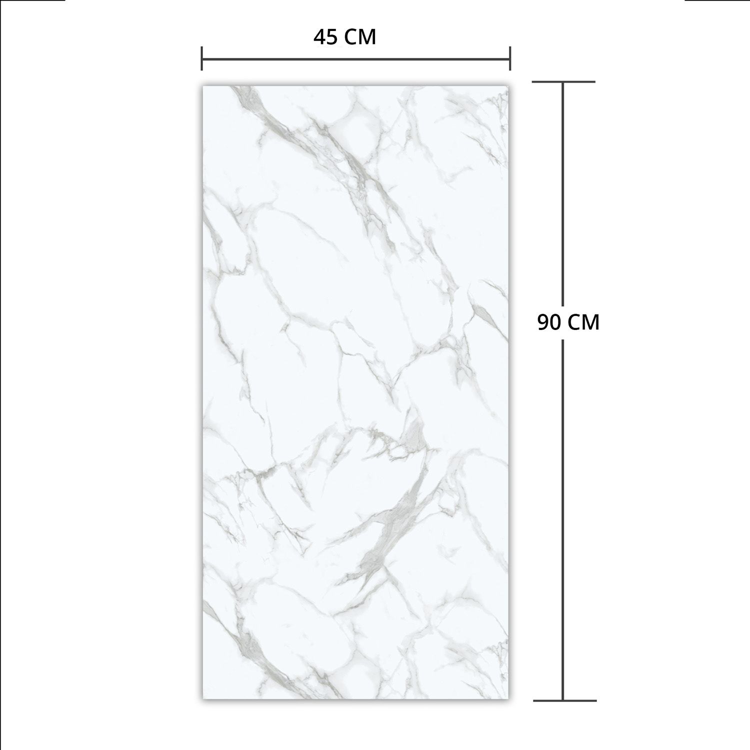 Panel Podłogowy SPC Winylowy Marmur Calacatta Biały Mat 45 x 90 cm 4 mm – 1 szt. Panel Podłogowy SPC Winylowy Marmur Calacatta Biały Mat 45 x 90 cm 4 mm – 1 szt.