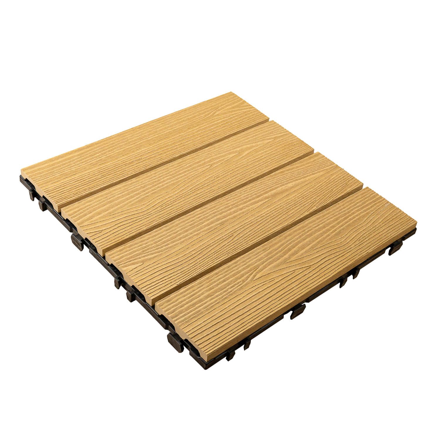 Podest Tarasowy Kompozytowy 3D Miodowy Teak 30 x 30 x 2,1 cm Podest Tarasowy Kompozytowy 3D Miodowy Teak 30 x 30 x 2,1 cm