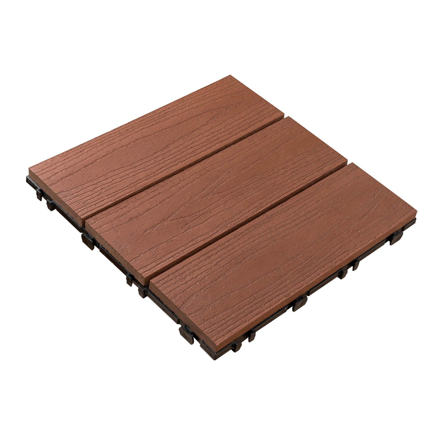 Podest Tarasowy Kompozytowy 3D Solid Mahoń 30 x 30 x 2,5 cm Podest Tarasowy Kompozytowy 3D Solid Mahoń 30 x 30 x 2,5 cm