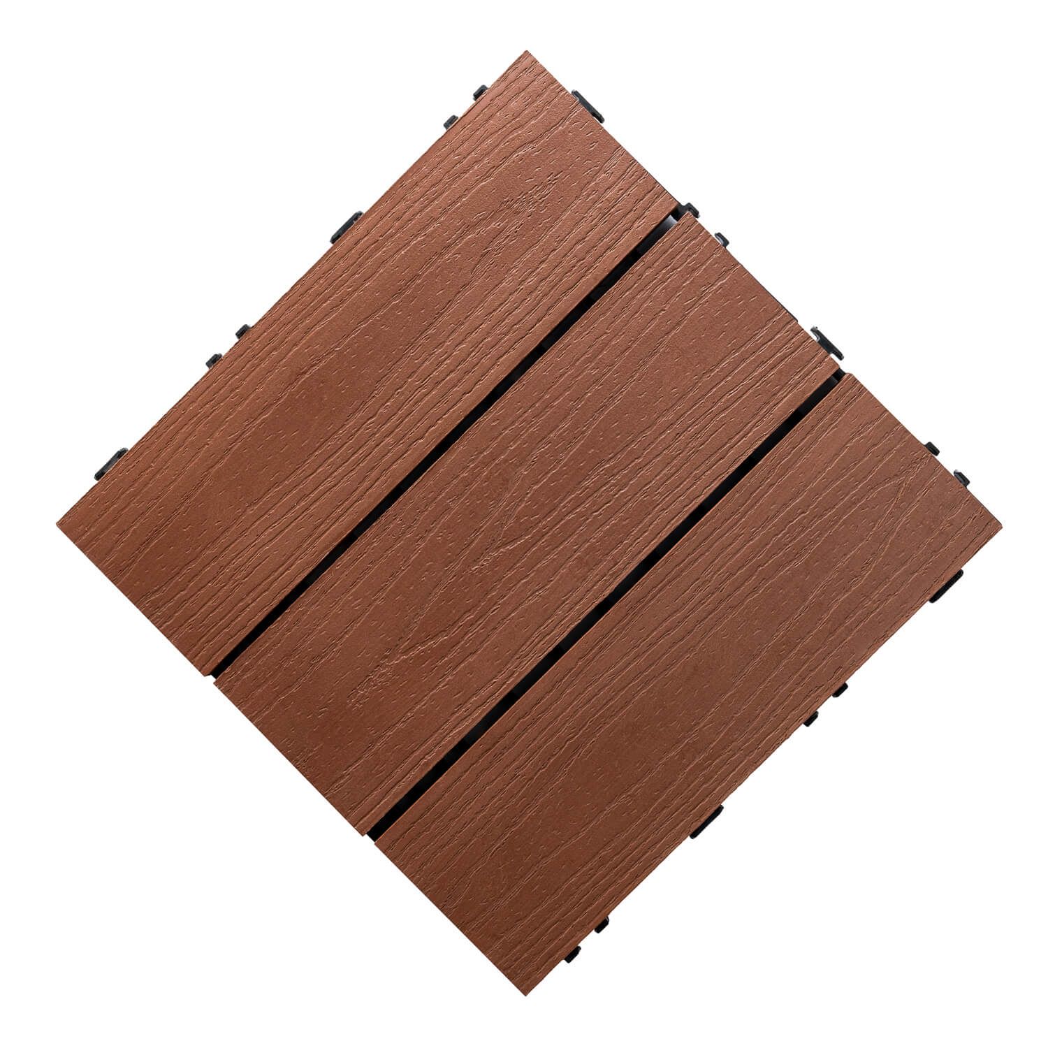 Podest Tarasowy Kompozytowy 3D Solid Mahoń 30 x 30 x 2,5 cm Podest Tarasowy Kompozytowy 3D Solid Mahoń 30 x 30 x 2,5 cm