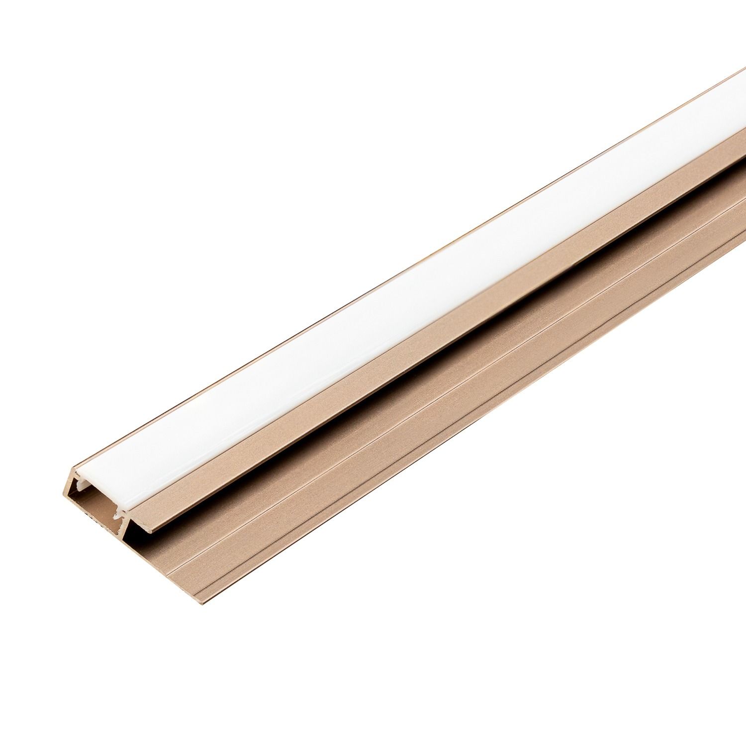 Profil zakończeniowy LED aluminiowy 4,5 mm do paneli ściennych Miedziany Mat – 2,9 m
