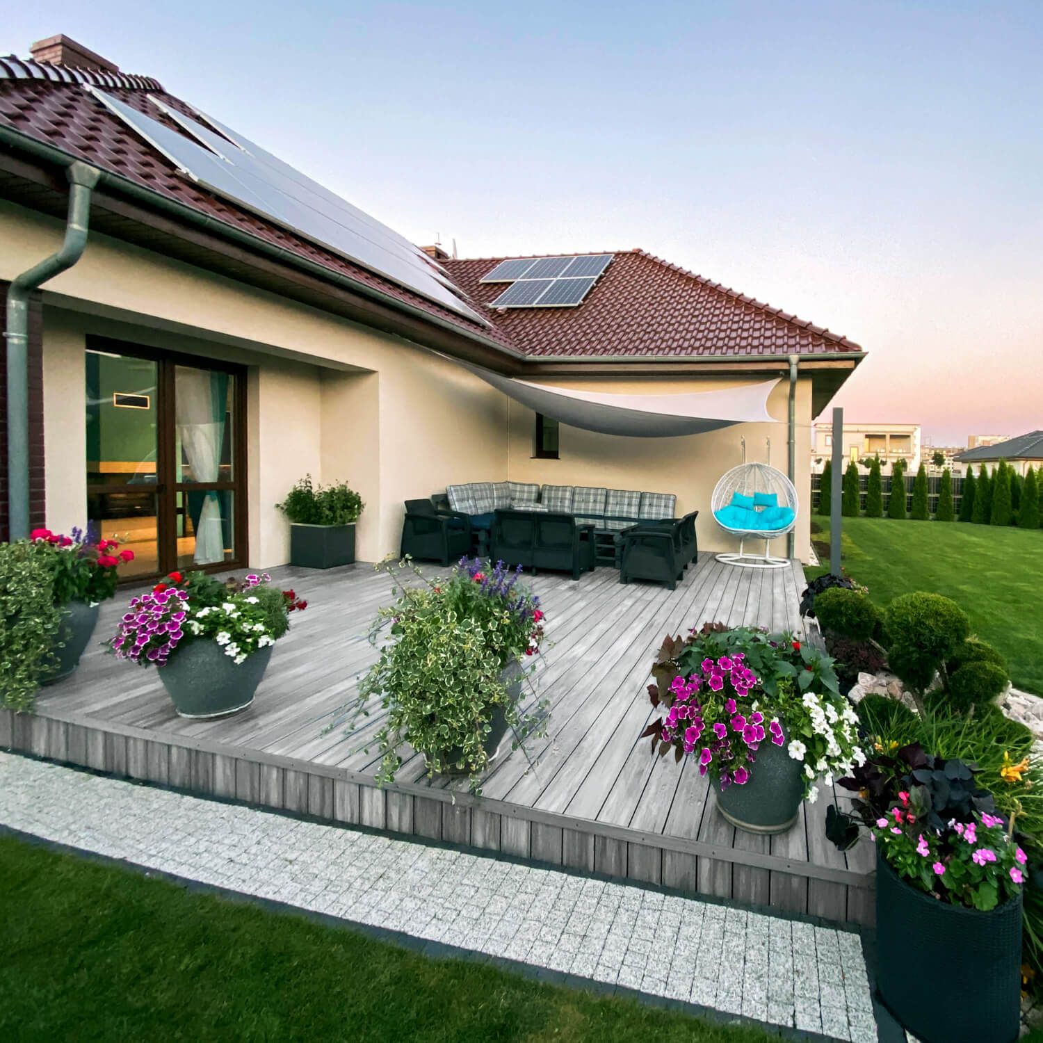 Deska Tarasowa Kompozytowa Premium Gray / Antracyt – dł. 4 m