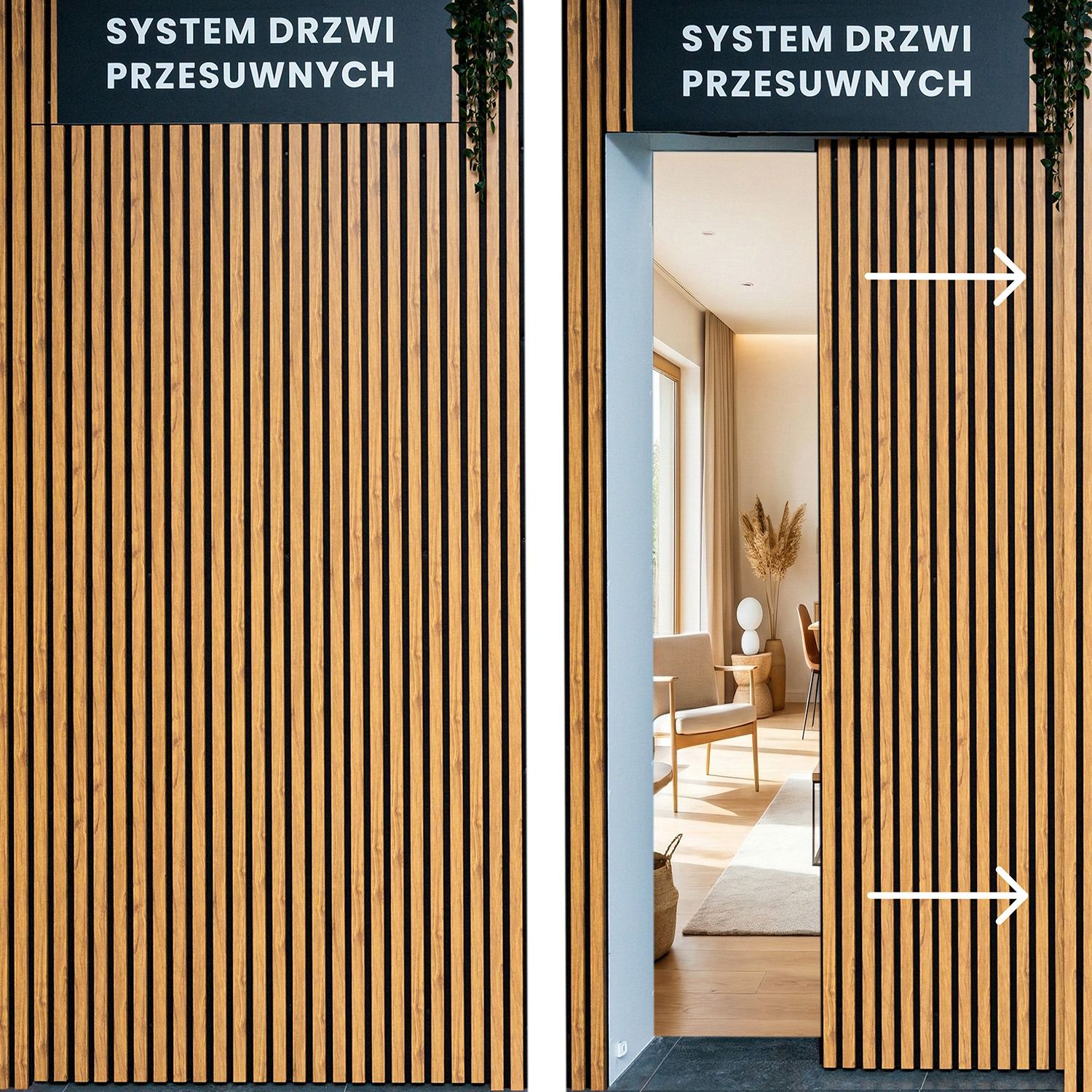 System drzwi przesuwnych ukrytych 120 cm – Strona Prawa | Czarny System drzwi przesuwnych ukrytych 120 cm – Strona Prawa | Czarny