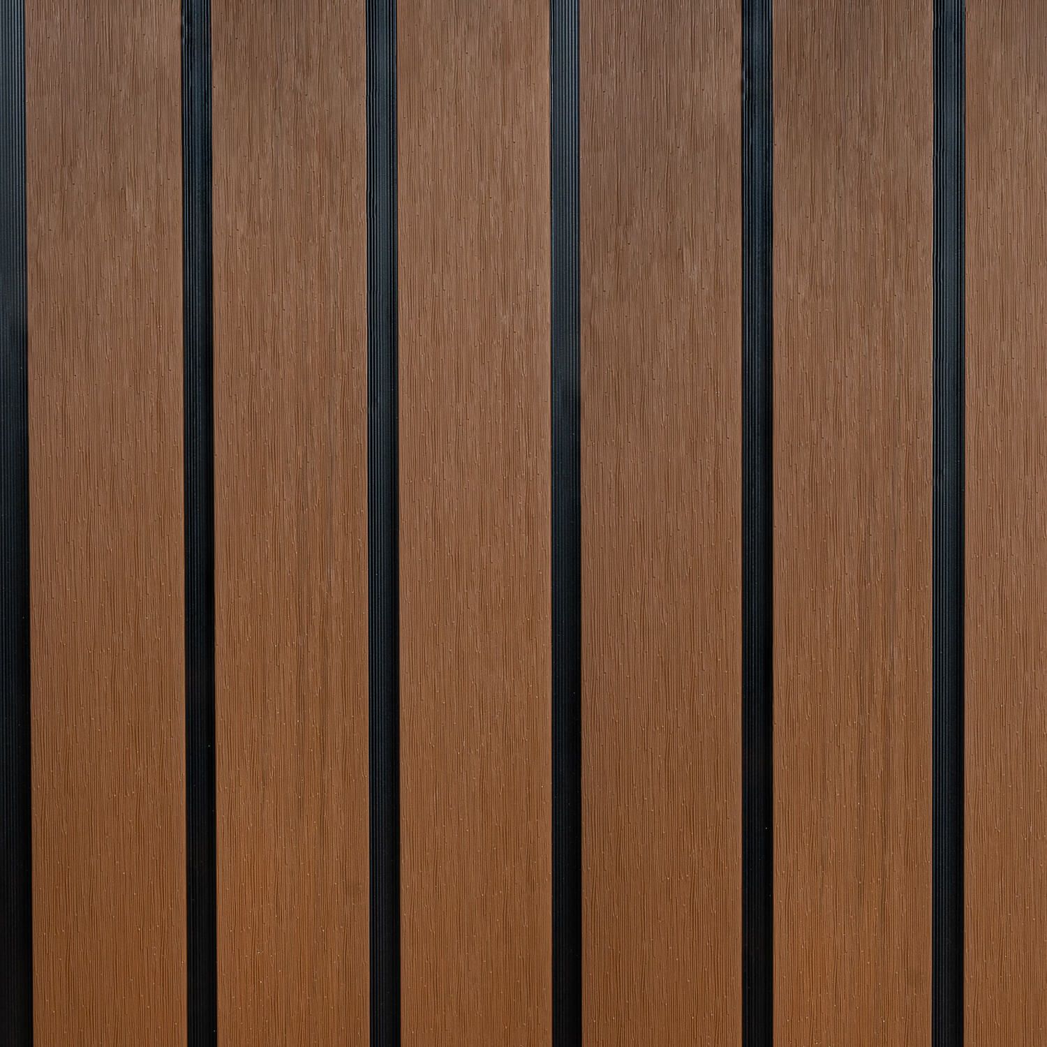 Deska Ogrodzeniowa Lamelowa DUO Premium Teak/Czarny – dł. 1,8 m Deska Ogrodzeniowa Lamelowa DUO Premium Teak/Czarny – dł. 1,8 m