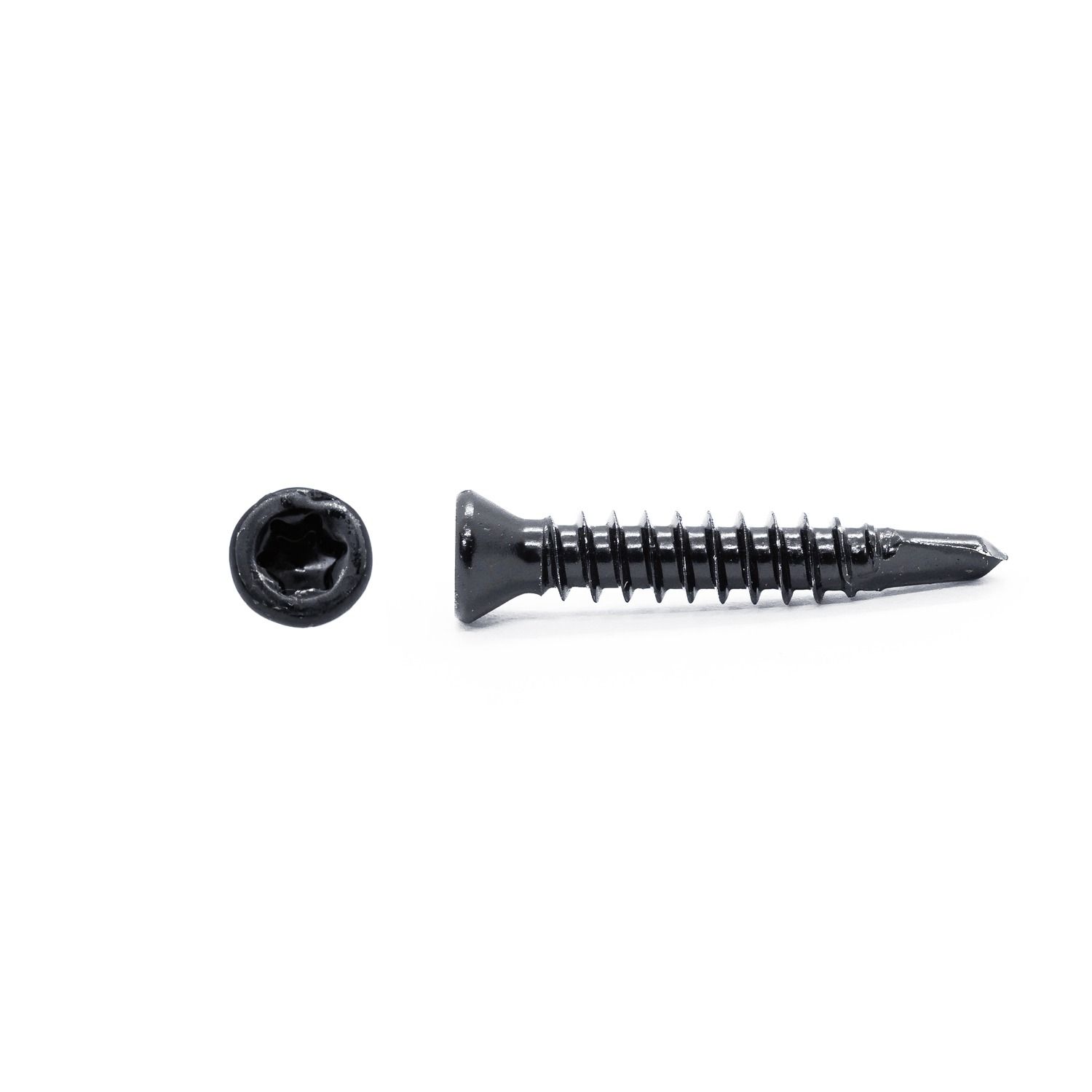 Wkręt samowiercący 4 x 25 mm ze stali nierdzewnej Czarny – 200 szt.