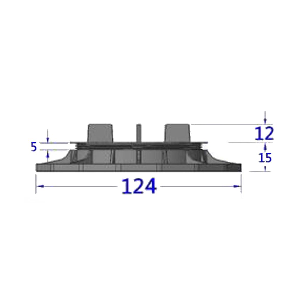 Wspornik Tarasowy Regulowany Pod Płyty ETP 10-15 mm
