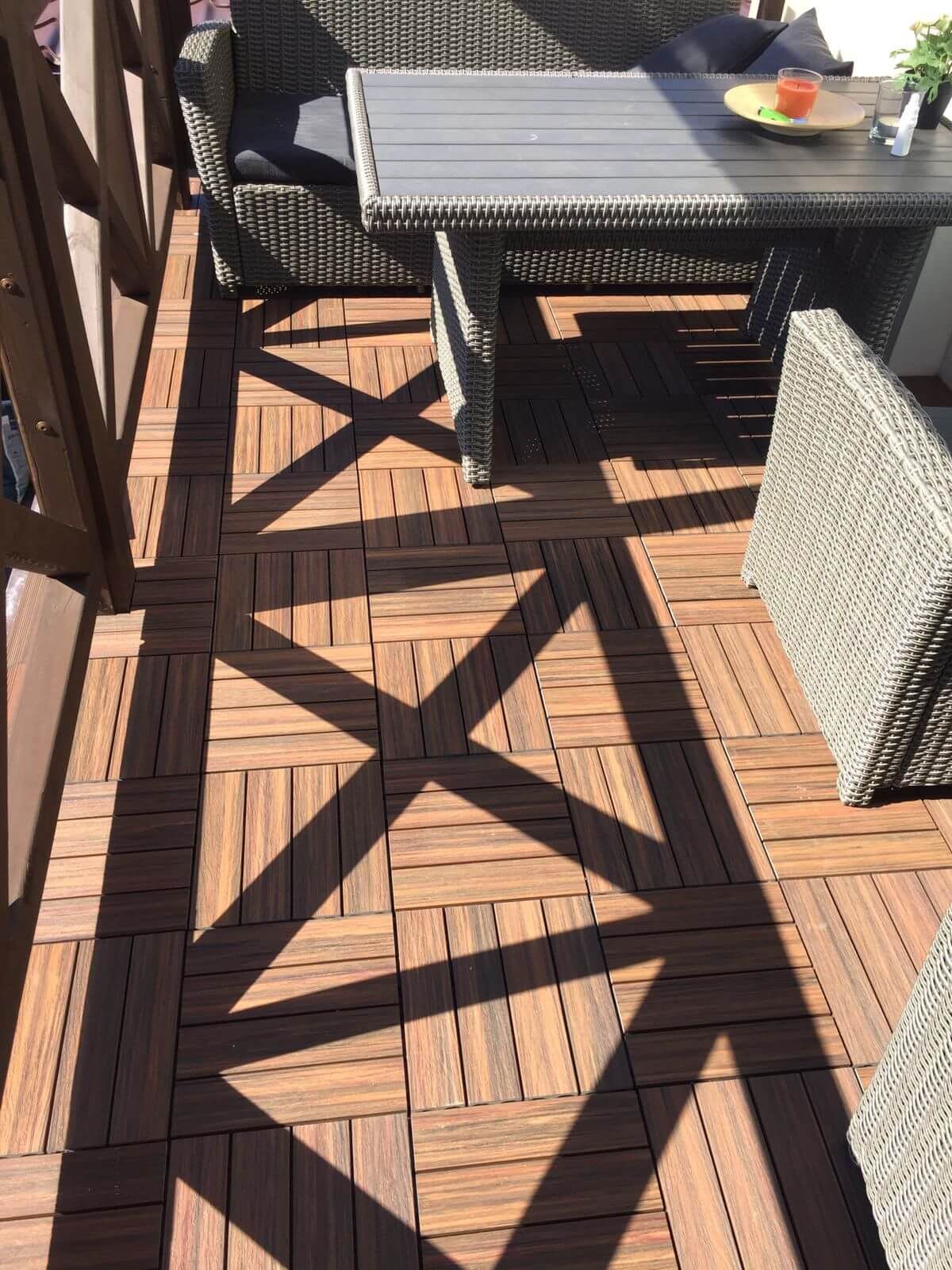 Balkon z podestów tarasowych kompozytowych Redwood Premium