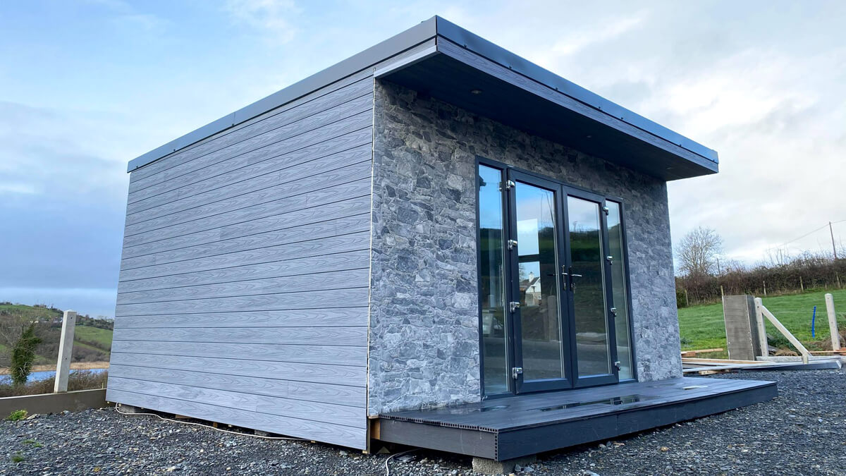 Domki letniskowe, deska elewacyjna Premium Gray