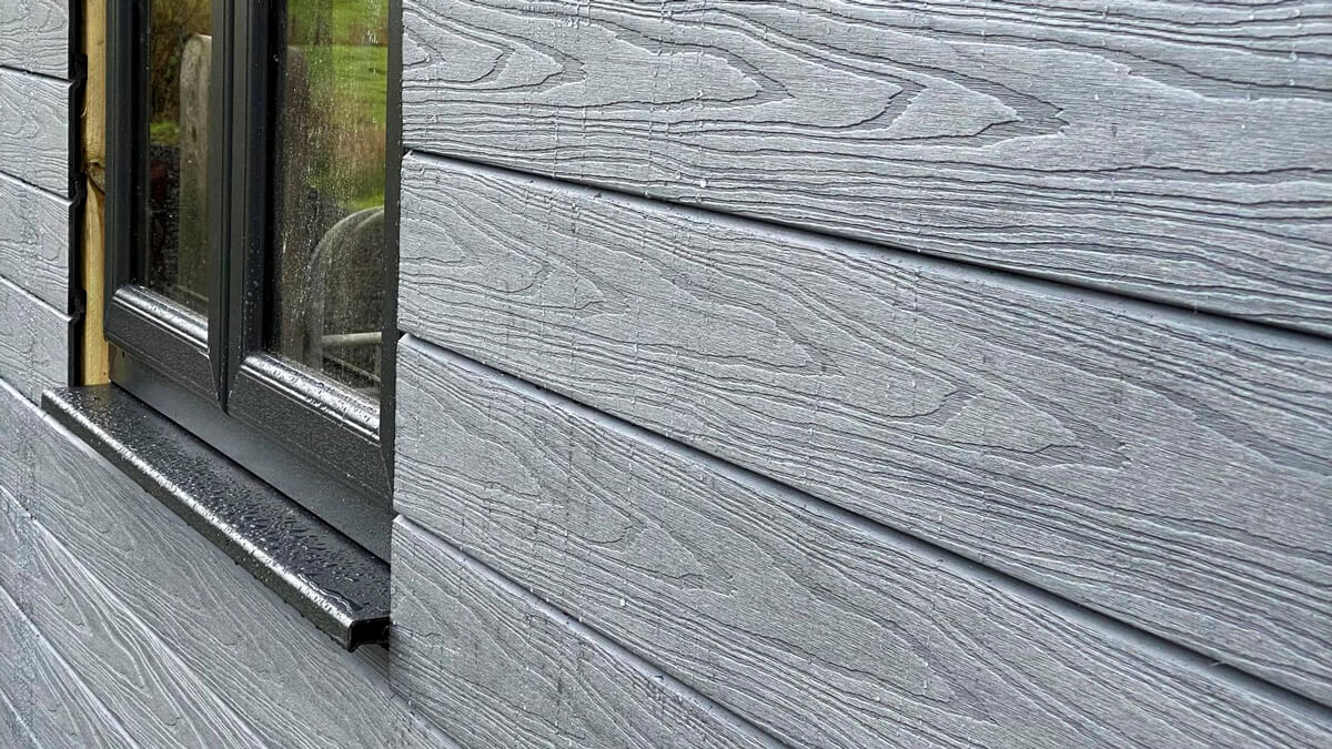 Domki letniskowe, deska elewacyjna Premium Gray