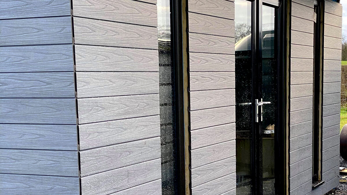 Domki letniskowe, deska elewacyjna Premium Gray