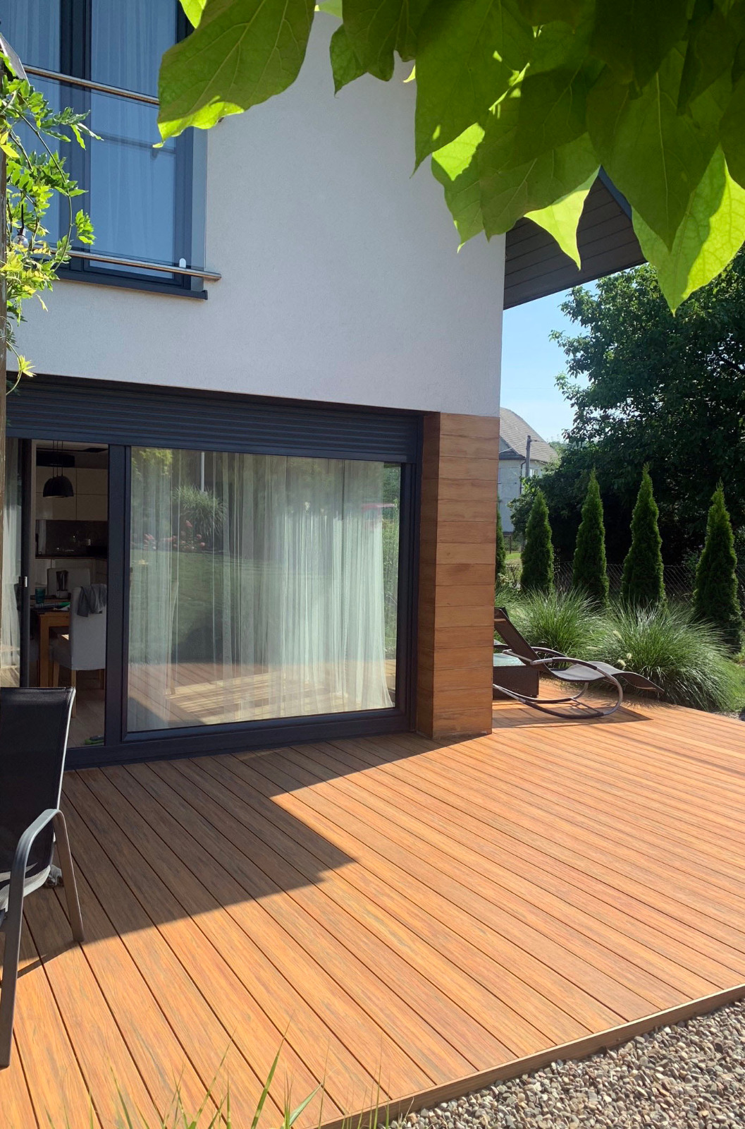 Aranżacja tarasu – deska kompozytowa Amber Premium
