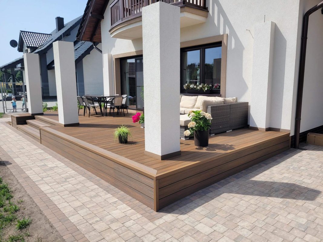 Taras z deski kompozytowej Premium Teak