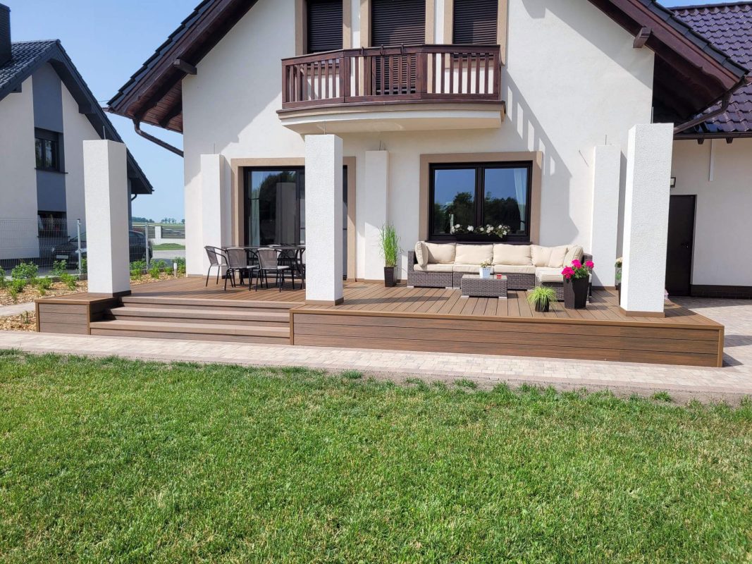 Taras z deski kompozytowej Premium Teak