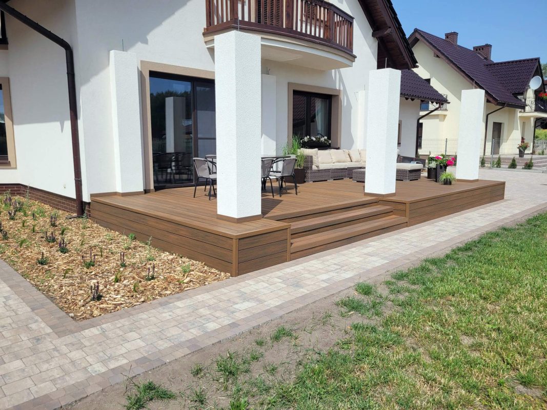 Taras z deski kompozytowej Premium Teak