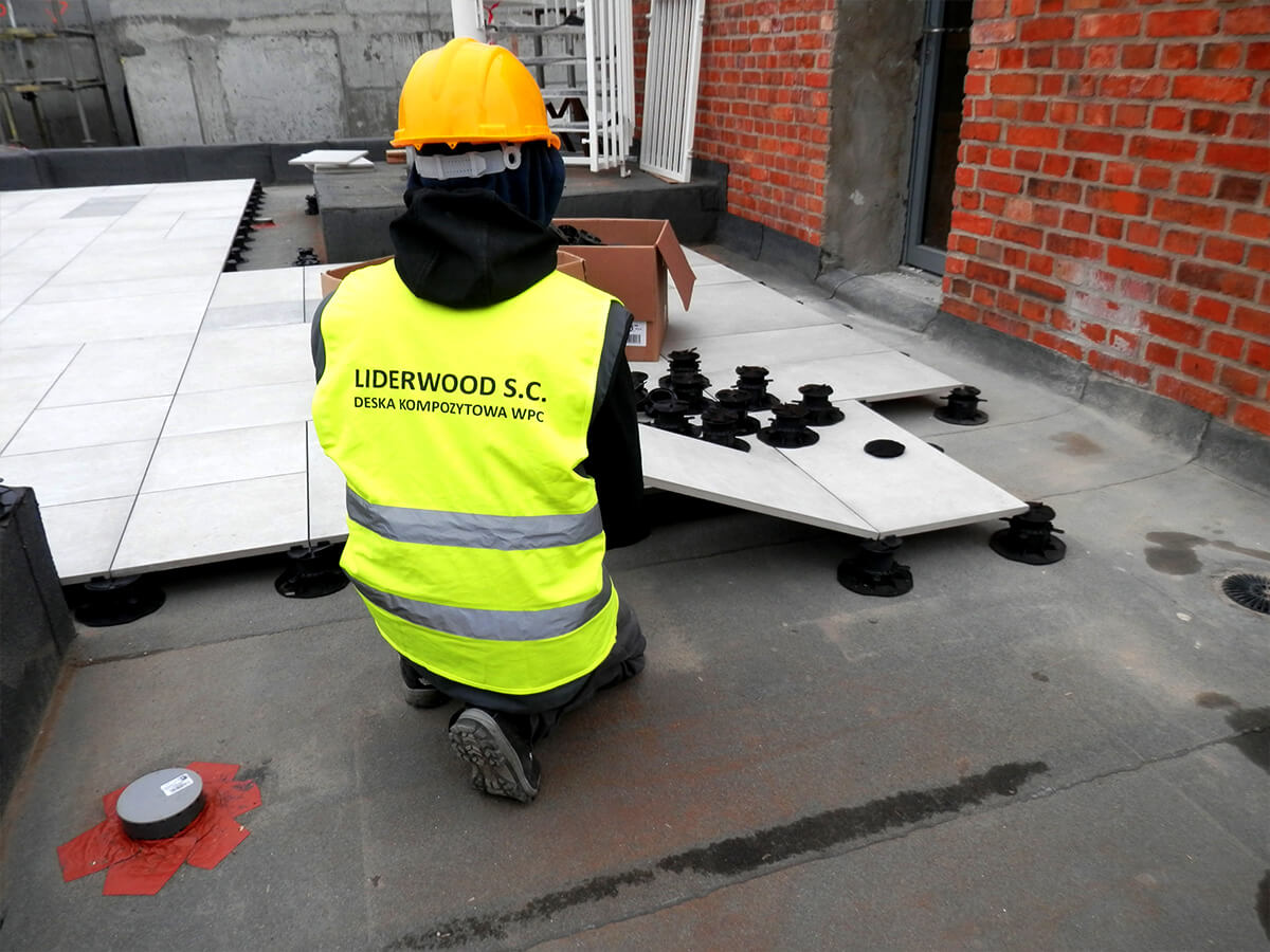 Montaż Tarasu Wentylowanego z Płyt Gres 2 cm