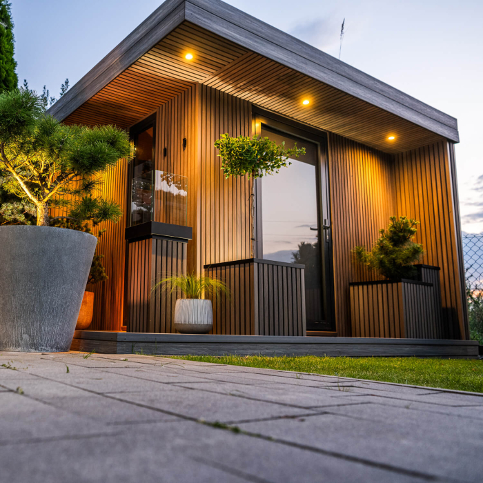 sauna lamele premium dab antyczny realizacja